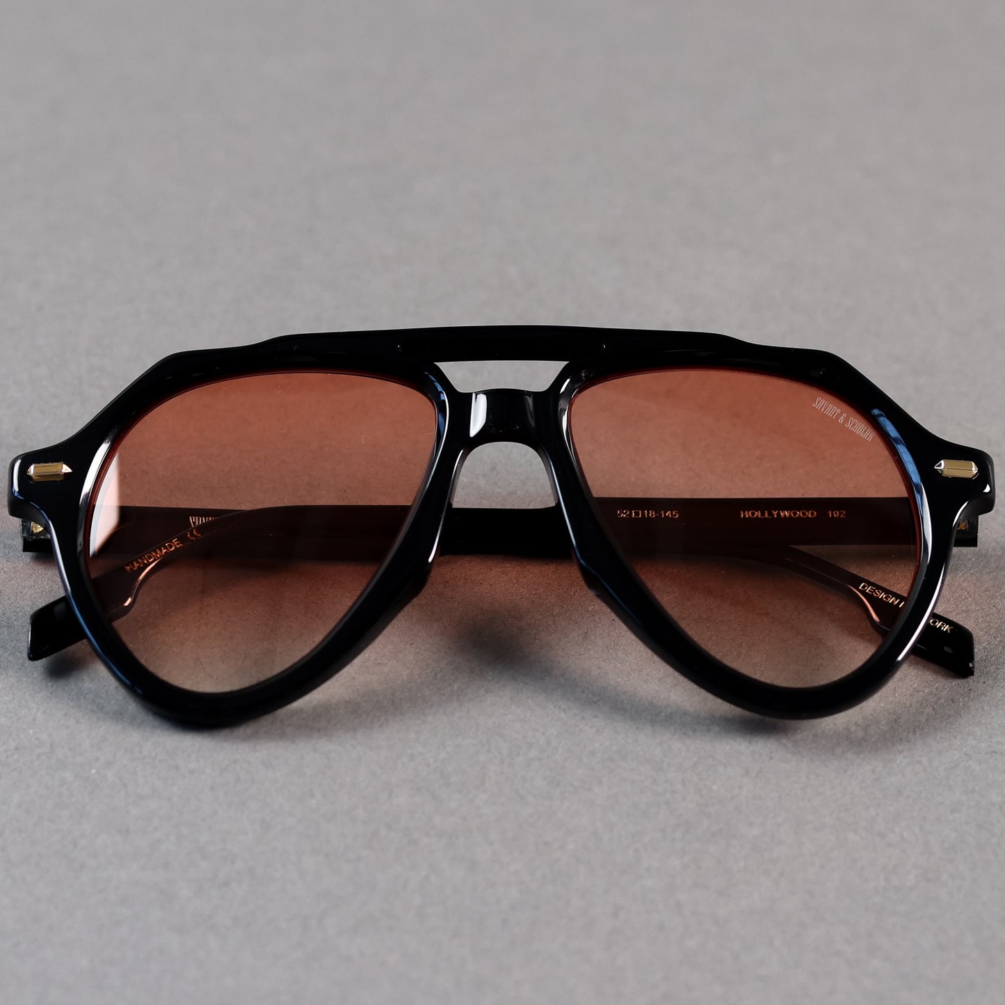 HOLLYWOOD: Black/Tangerine Lens