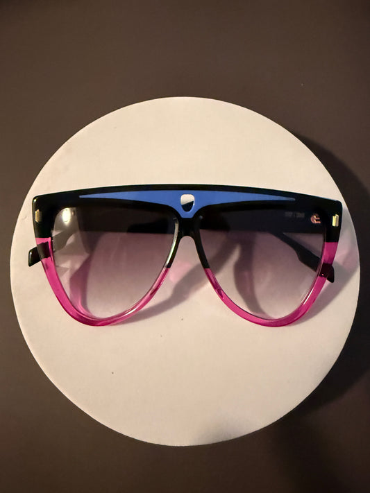 QUEENS Noir/Aqua/Fuschia