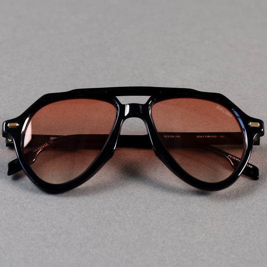 HOLLYWOOD: Black/Tangerine Lens