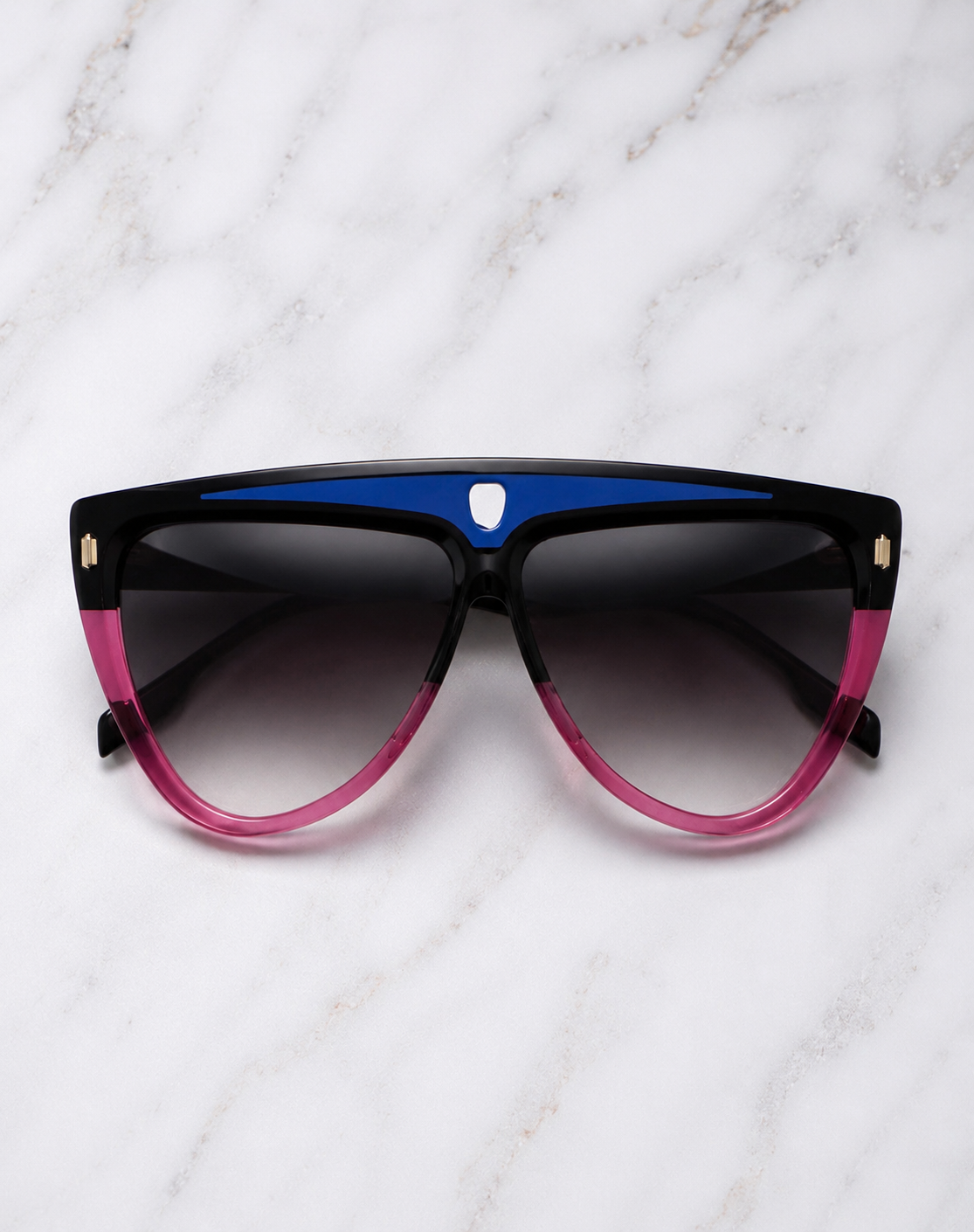 QUEENS Noir/Aqua/Fuschia
